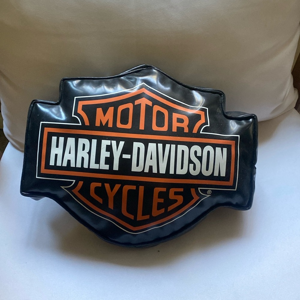 One of a kind vintage Harley Davidson accent pillow!!!! Official HD tags!